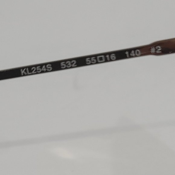 NEW ⭐ Karl Lagerfeld Sunglasses KL254S 55-16-140 Cat Eye Wine/Gold + Soft Case - Picture 11 of 11